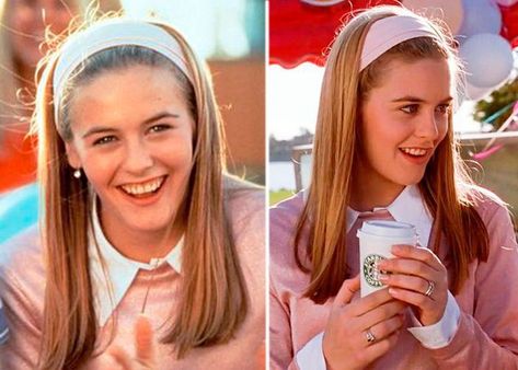 14 Iconic Clueless Hairstyles- Cosmopolitan.com Clueless Hairstyles, 2000s Hairstyles, 90’s Hairstyles, Hair Clips 90s, 80s Hair, 90s Hairstyles, Grunge Hair, Black Power, Clueless