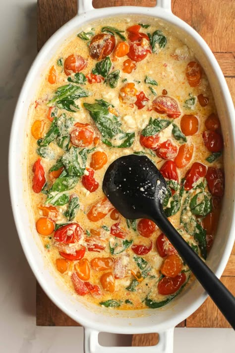 Recipe With Spinach And Tomato, Spinach And Feta Pasta Bake, Feta Spinach Tomato Pasta, Feta Pasta Bake With Spinach, Spaghetti With Feta Cheese, Baked Feta Pasta With Cherry Tomatoes And Spinach, Baked Feta Pasta With Spinach, Feta Tomato Spinach Pasta Bake, Feta Cheese Pasta Sauce