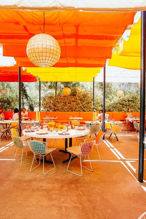 Wildfire Project, Palm Springs Bar, Palm Springs Landscaping, Weekend In Palm Springs, Palm Springs Design, Terrace Dining, Vintage Palm Springs, The Parker Palm Springs, Palm Springs Aesthetic