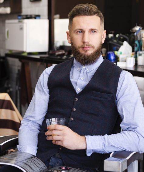 Man holding a glass of whiskey at the ba... | Free Photo #Freepik #freephoto #man #hair #work #shop Man Holding Whiskey, Barber Headshots, Whiskey Advertising Photography, Professional Barber Photos, Vintage Barbershop Photos, Barber Shop, Vector Photo, Pose Reference, Free Stock Photos