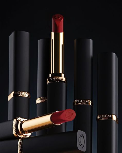 L'Oréal Paris Official on Instagram: “We are thrilled to introduce the new Color Riche Intense Volume Matte Lipstick: A 16H long-lasting, volumizing powdery matte lipstick…” Product Retouching, Mac Lipstick Colors, Lip Gloss Homemade, Dream Makeup, Disney Princess Makeover, Makeup News, Cosmetics Photography, Beauty Images, Mac Lipstick