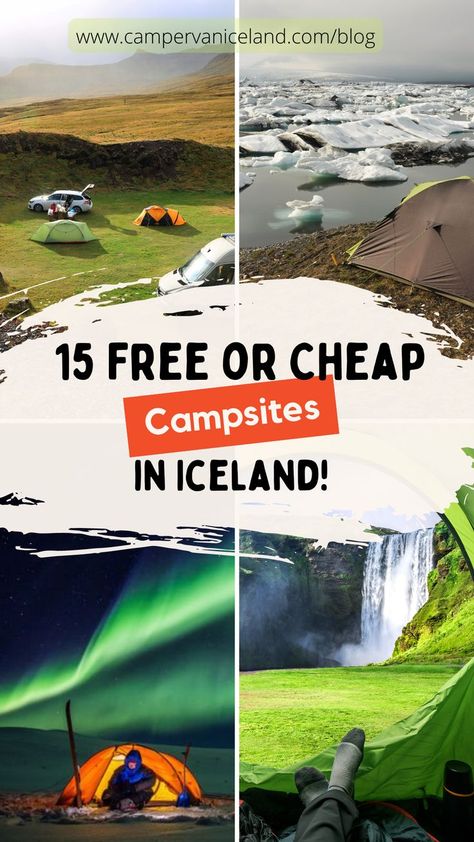 Free campsites in Iceland Iceland Campervan, Iceland Camping, Faroe Island, Iceland Vacation, Campervan Rental, Iceland Road Trip, Iceland Adventures, Trip To Iceland, Travel In Europe