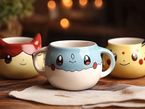 Capture the whimsical charm of your favorite Pokémon with this delightful Pokémon cup on your table! ☕️✨ Perfect for adding a touch of nostalgia to your morning routine or as a gift for Pokémon fans. #PokémonCollectibles #MorningJoy Pokemon Cup, Pokemon Mew, Clay Pieces, Pokemon Fan, Plates And Bowls, The Table, Morning Routine, Ceramic Mug, Pokemon