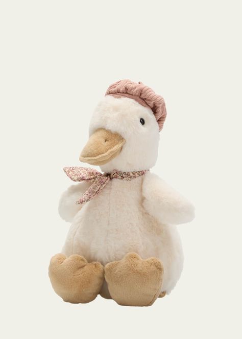 Mon Ami Colette The French Duckling Stuffed Toy Stuff Animals In Car, Girly Stuffed Animals, Whimsical Stuffed Animals, Coquette Stuffed Animals, Jelly Cats Stuffed Animals, Stuffed Animal Tea Party, Aesthetic Stuffed Animals, Jelly Cat Stuffed Animals, Goose Stuffed Animal