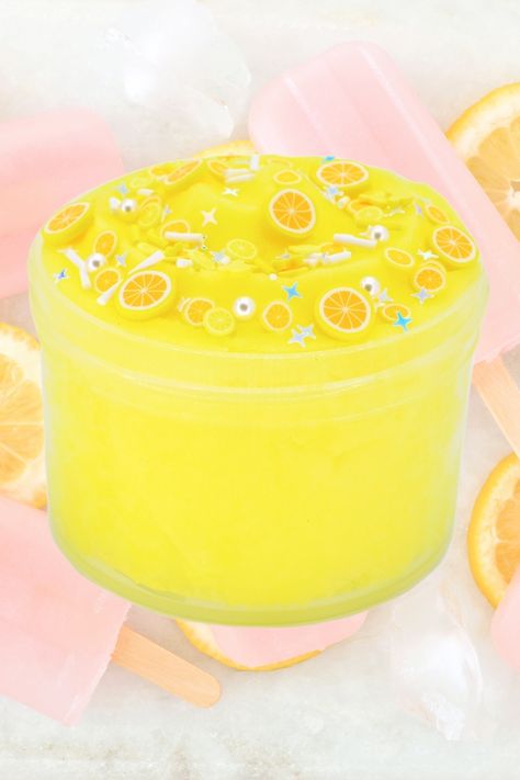 What better way to cool down on a warm day than with a Frozen Lemon Frost Icee slime!? 🍋🍧 You will feel refreshed with every stretch and pull, and it smells absolutely the zest- just like lemonade! Preppy Slime, Slime Obsidian, Icee Slime, Clay Cracking, 1 Million Followers, Pretty Slime, Rainbow Slime, Preppy Backpack, Frozen Lemon