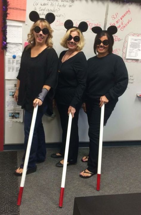 35+ DIY Halloween Costumes for Women That Are Ideal for BFFs | Holidappy Three Blind Mice Costume, Plus Size Halloween Costume Ideas, Mice Costume, Halloween Costumes For Teachers, Costumes For Teachers, Lilo Costume, Plus Size Halloween Costumes, Office Halloween Costumes, Halloween Costumes For Work