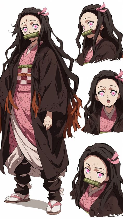 Nezuko Genderbend, Nezuko As A Demon Slayer Fanart, Male Nezuko, Nezuko Outfit, Nezuko Demon Form, Nezuko Kamado, Anime Bedroom Ideas, Female Anatomy, Demon King Anime