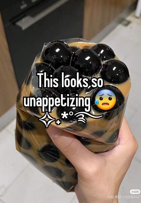 Someone will definitely choke eating those | #food #boba #bubbletea #whisper Boba Balls, Spitting Facts, I Need Friends, Whisper Board, Luck Quotes, Careless Whisper, Need Friends, Starbucks Recipes, Good Luck Quotes