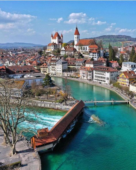 Thun Switzerland, Swiss Travel, Id Tag, Abandoned Places, Dream Home Design, City View, Travel Dreams, Europe Travel, All Over The World