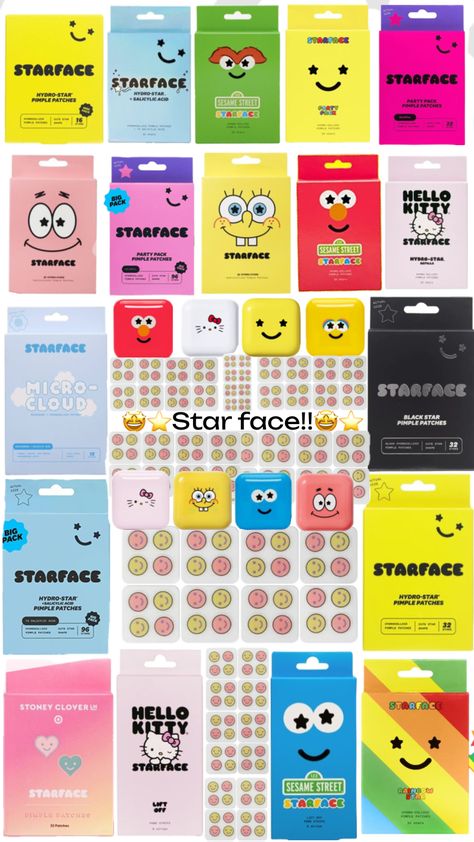 #preppy #starface #pimplepatches Star Face, Shuffles Preppy, Pimple Patches, Sephora Skin Care, Basic Skin Care Routine, Acne Cleansers, Perfect Skin Care Routine, Pretty Skin Care, Skin Care Items