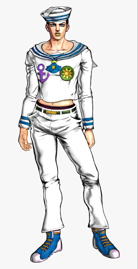 Josuke Higashikata Jojolion, Josuke Poses, Jjba Poses, Jojo Games, Character Bracelets, Circus Oc, Jojo Poses, Figure Poses Reference, Jojo Fashion