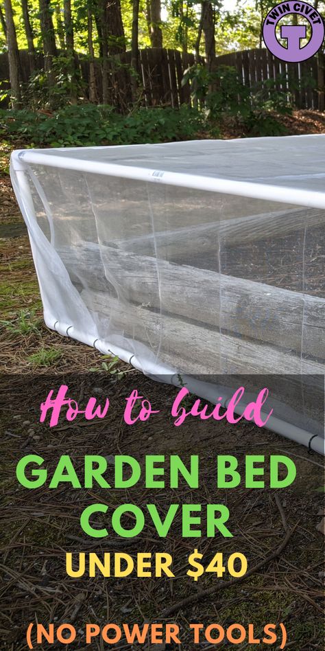 Animal Proof Garden, Squirrel Proof Garden, Garden Bed Cover, Landscaping Hacks, Cheap Raised Garden Beds, Above Ground Garden, Designing A Garden, Garden From Scratch, Build A Garden