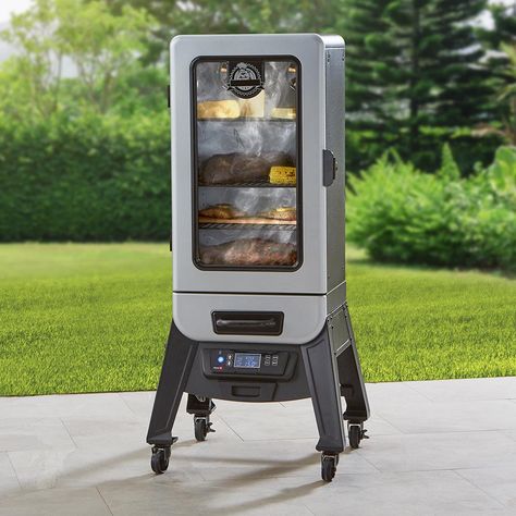 Indoor Smoker, Vertical Smoker, New Electronic Gadgets, Construction Games, Fish And Vegetables, Hammacher Schlemmer, Electric Smoker, Holiday Storage, Outdoor Grills