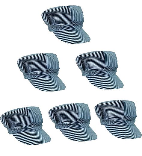 Amazon.com: Adjustable Train Engineer Hats - Train Engineer Costume Hats (6 Pack): Toys & Games Conductor Hat Outfit, Train Engineer Hat, Train Engineer Costume, Train Conductor Costume, Engineer Dress, Engineer Costume, Train Conductor Hat, Train Party Favors, Train Hat