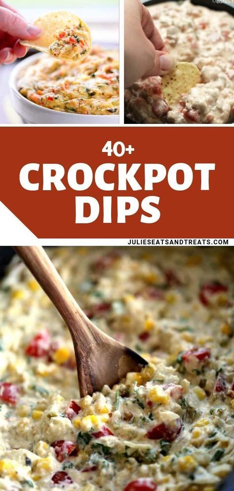 Elegant Canapes, Crockpot Dips, Slow Cooker Dips, Dip Recipes Hot, Slow Cooker Appetizers, Crockpot Appetizers, Crock Pot Dips, Delicious Dips Recipes, Hot Appetizers