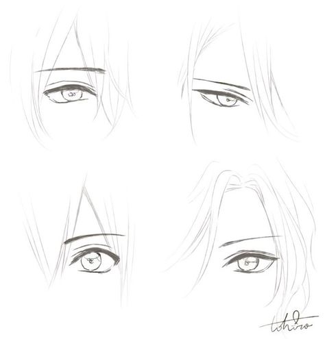 Drawing Eyes Male, Eye Drawing Male, Drawing Eyes Ideas, Male Eye Drawing, Anime Eyes Male, Male Anime Eyes, Eyes Male, Ideas For Drawing, Eyes Ideas