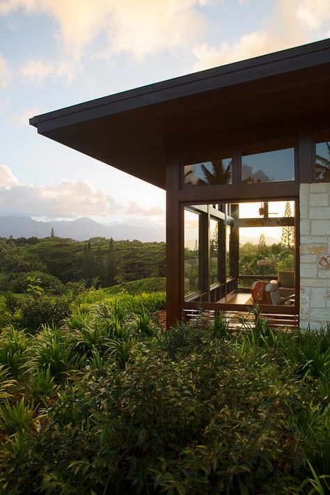 Kauai Modern Home Remodel – Hawaii Interior Design Tour Hawaii Interior Design, Cliff Houses, Modern Home Remodel, Inspectah Deck, Hawaiian House, Cabin Build, Hawaii House, Dream Cabin, Hawaiian Homes