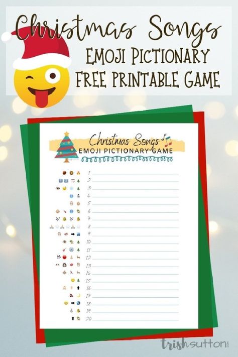 Christmas Songs Emoji Pictionary Game Free Printable; #Christmas #Game #FreePrintable #FamilyGame Christmas Carol Emoji Game Free, Christmas Song Riddles Free Printable, Christmas Song Bingo Free Printable, Christmas Song Emoji Game Free, Christmas Song Trivia Free Printable, Christmas Pictionary Game Free Printable, Christmas Emoji Game Free Printable, Free Christmas Printable Games, Christmas Song Emoji Game