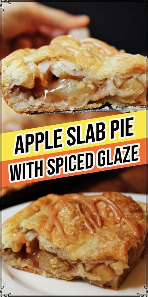 The Apple Slab Pe is absolutely delicious! With a flaky crust, tender apples and warm spices, this delicious handheld pie in slab form will instantly win you over! Slab Pumpkin Pie, Apple Slab Pie Recipe, Orange Juice Cake, Slab Pie Recipes, Apple Slab Pie, Apple Cream Cheese, Apple Glaze, Slab Pie, French Toast Bake