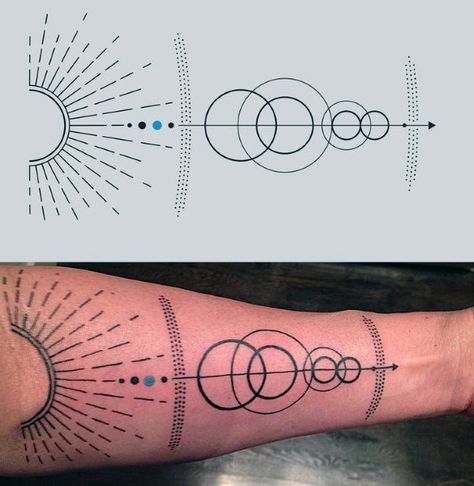 Mens Lines And Dots Solar System Tattoo On Legs Science Tattoo, Science Tattoos, Line Art Tattoo, Solar System Tattoo, Kunst Tattoos, Planet Tattoos, Handpoke Tattoo, Geometry Tattoo, Magic Symbols