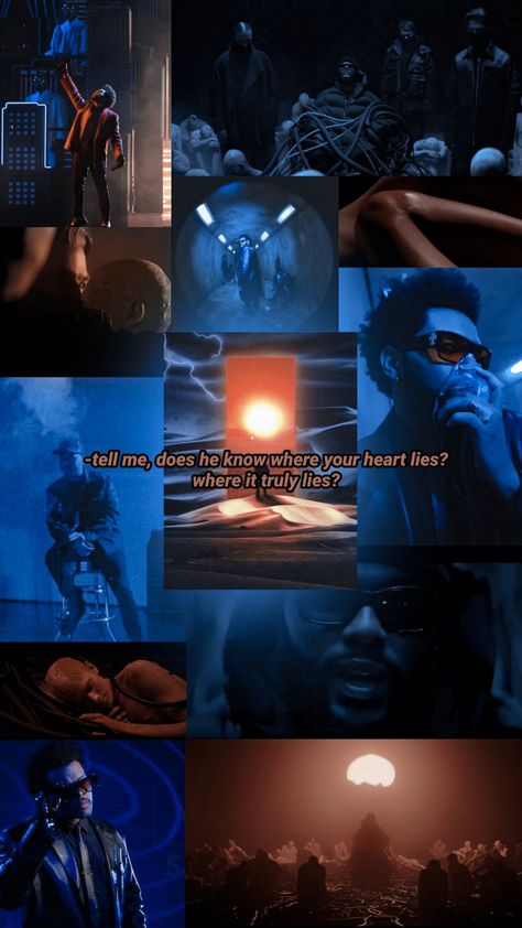 The Weeknd Blue, Weeknd Collage, Orange Aesthetic Collage, Blue Orange Aesthetic, The Weeknd Wallpapers, Weeknd Background, Weeknd Wallpaper Iphone, The Weeknd Background, Weeknd Songs