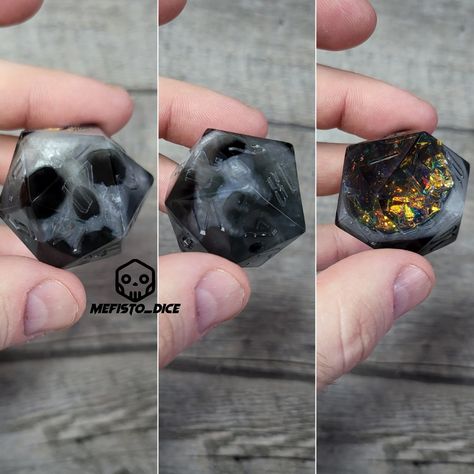 Dnd Kit, D&d Dice, Dnd Shenanigans, Dice Ideas, Cool Dnd Dice, Pretty Dice, Skull Dice, Crystal Dice, Dnd Diy