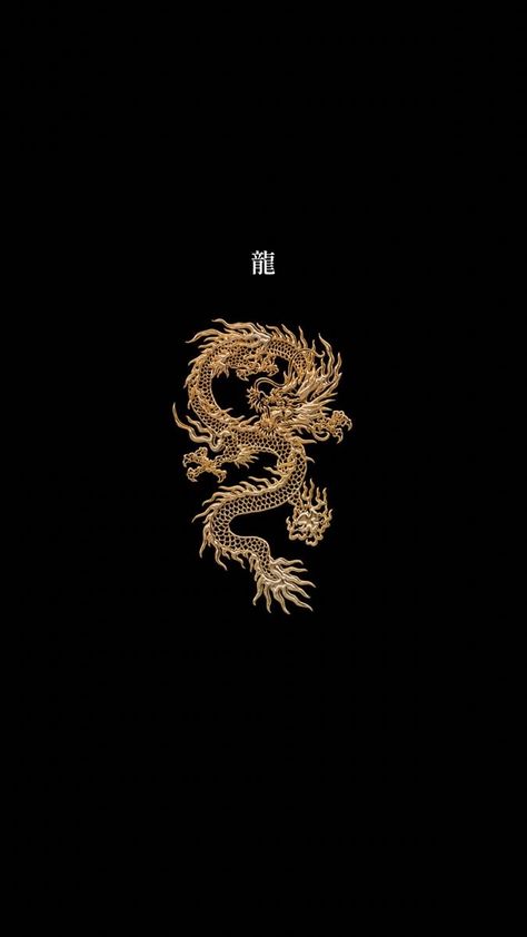 Kanji Wallpaper Aesthetic, Dark Dragon Wallpaper, Japanese Dragon Wallpaper, Black Dragon Wallpaper, Chinese Dragon Wallpaper, Dragon Wallpaper Aesthetic, Skull Pfp, Dragon Pfp, Gold Wallpaper Hd