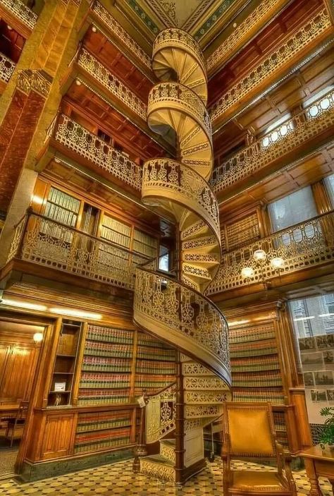 Iowa Road Trip, Law Library, Winding Staircase, Beautiful Library, Stairway To Heaven, Spiral Staircase, Staircase Design, Stairs Design, Des Moines