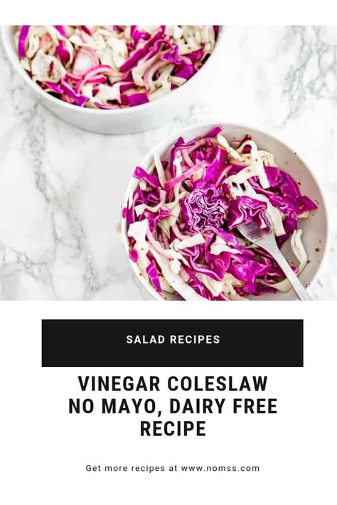 No Mayo Apple Vinegar Coleslaw Recipe This dairy-free, vegan-friendly, paleo, low carb, low-sugar, no mayo apple vinegar coleslaw is refreshing and ultra-flavorful and packed high in Vitamin K! #COLESLAWRECIPE #DAIRYFREERECIPEES #KETORECIPES #PALEORECIPES #COLESLAWDRESSING #INSTANOMSS Vinegar Coleslaw Recipe, Cabbage Health Benefits, Vinegar Coleslaw, Cabbage Benefits, Easy Salad Dressing Recipes, Easy Coleslaw, Coleslaw Recipe Easy, Vancouver Food, Cabbage Salad Recipes