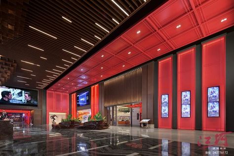 Theatre Lobby, Atrium Design, Stadium Architecture, Cinema Design, Theatre Interior, Commercial And Office Architecture, Lobby Interior Design, Cafe Shop Design, New York Studio