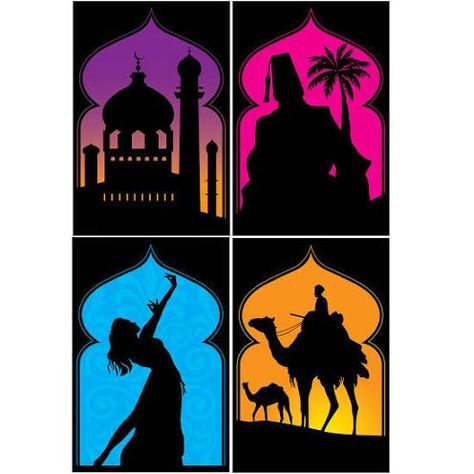 Arabian Nights Prom, Arabian Nights Theme Party, Aladdin Musical, Arabian Party, Arabian Theme, Arabian Nights Theme, Arabian Nights Party, Aladdin Party, Silhouette Pictures