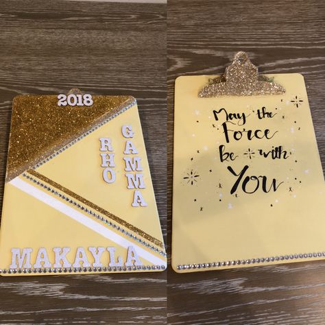 Rho Gamma Clipboard Ideas, Panhellenic Clipboard, Rho Gamma Clipboard, Rho Gamma, Panhellenic Recruitment, Clip Board, Sorority Recruitment, University Of Oregon, Surprise Gift