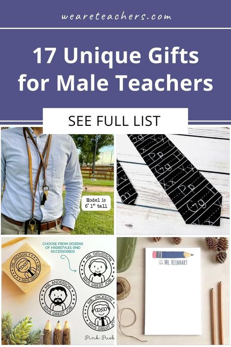 If you're looking for a gift for a male teacher, we've got you covered with a list of ideas he will appreciate. Teacher Gifts For Male Teachers, Christmas Gifts For Male Teachers, Men Teacher Gifts, Male Teacher Christmas Gift Ideas, Gift Ideas For Male Teachers, Gifts For Male Teachers, Gift For Male Teacher, Principal Appreciation Gifts, Teacher Gift Guide