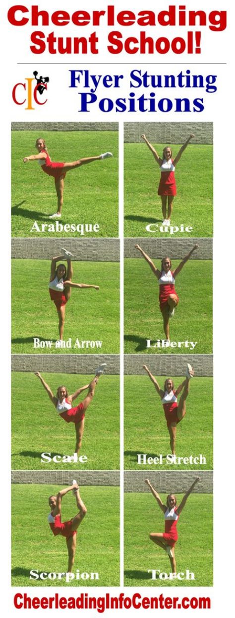 Meine Ziele 2 Person Cheer Stunts Flyers, Things For Cheerleaders, Stunt Progression Chart, Flyer Balance Tips, Cheer Flyer Stand Diy, Cheer Flyer Positions, Cheer Stunt Progression Chart, Simple Cheers For Cheerleaders, Simple Stunts Cheerleading