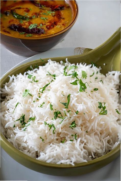 Basmati Rice Instant Pot  (Video Recipe) - My Tasty Curry White Rice In Instant Pot, Basmati Rice In Instant Pot, Basmati Rice Instant Pot, Dinner Recipes Rice, Reheat Rice, Rice Dinner Recipes, Rice Dinners, Rice In Instant Pot, Rice Instant Pot