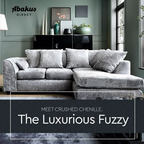 Meet CRUSHED CHENILLE😍 This luxuriously comfortable sofa is available in 6 stunning colours to vibe up your living room. checkout the colours now and get yours. #sofa #abakusdirect Dining Room Sofa, Corner Chaise, Ottoman Storage Bed, Elegant Sofa, Types Of Sofas, Bed Slats, Sofa Living, Mattress Sets, Living Room Sectional