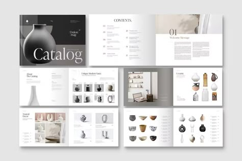 Landscape Catalog Brochure Template, Print Templates ft. catalog & brochure - Envato Elements Landscape Catalogue Design, Catalogue Layout, Catalogue Design, Booklet Design, Catalog Design, Brochure Design Template, Envato Elements, Magazine Template, Brochure Design