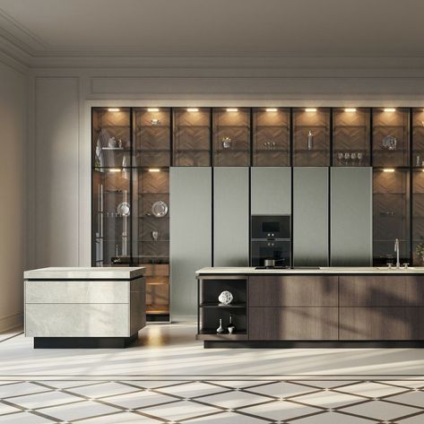 SieMatic S2 Next Generation | SieMatic Dada Kitchen Design, Kitchen Showroom Design, Siematic Kitchen, Dining Room Design Luxury, Open Concept Kitchen And Living Room, Tv In Kitchen, Sliding Folding Doors, Elegant Doors, Kitchen Planner