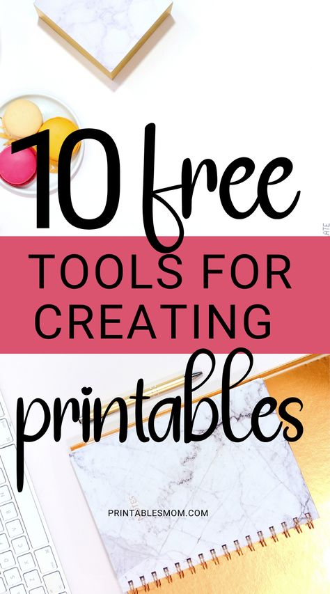 10 free tools for creating printables Making Printables To Sell, Free Digital Products To Sell, Canva Printables, Create Digital Products To Sell, Printables To Sell, Printables Business, Selling Digital Products On Etsy, Things To Make And Sell, Selling Printables