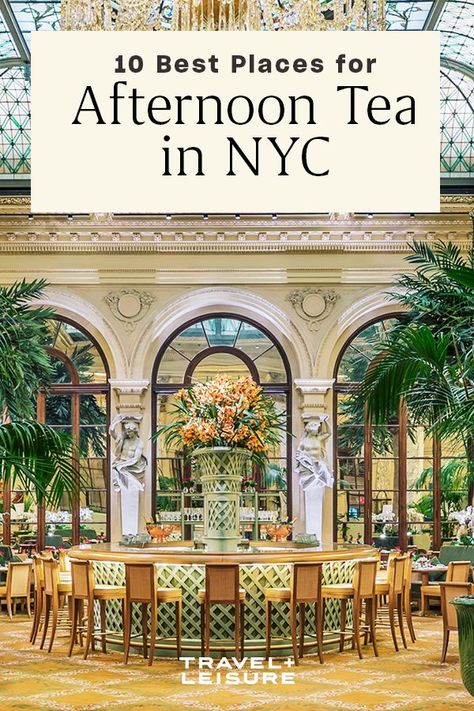 Pinkies up! Here are 10 of the best restaurants for afternoon tea in New York City, whether you're looking for a fancy tea party for a casual hang. #eastcoast #unitedstates #travelandleisure Fancy Tea Party, Fancy Tea, New York City Christmas, New York City Vacation, New York Vacation, Ny Trip, Nyc Christmas, Visiting Nyc, New York Travel Guide