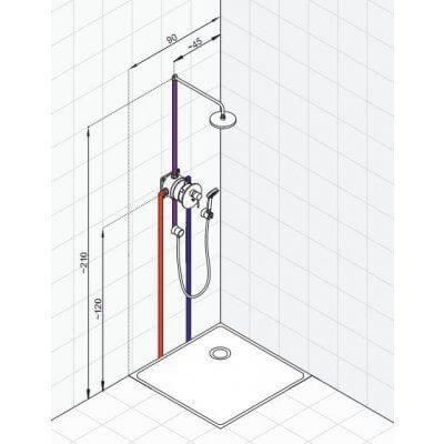 Bathroom Layout Plans, Bathroom Construction, Shower Plumbing, Bathroom Dimensions, Bathroom Tub Shower, Bathroom Plans, Bathroom Floor Plans, Shower Installation, Plumbing Installation