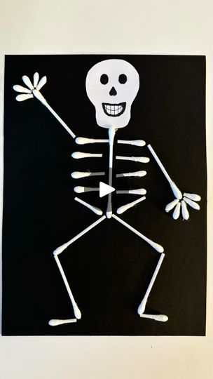 15K views · 12K reactions | Q-tip Skeleton Craft 💀💀

Follow @artsandcrafts4kids for more deas! 🌟
.
.
.
#sensoryactivities #artsandcrafts #diyartsandcrafts #activitiesforkids #kidsactivities #earlychildhoodeducation #playlearningideas #halloween #skeleton | Mel  |  Early Childhood Educator Halloween Skeleton Craft, Q Tip Skeleton, Qtip Skeleton Craft, Q Tip Skeleton Craft, Qtip Skeleton, Andrew Gold, Skeleton Craft, Storytime Crafts, Q Tip