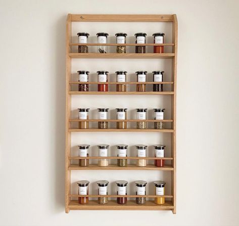 Wall Spice Rack, Spice Rack, Wall Shelves, Storage Ideas, Wall Hanging, Shelves, Wall, Organisation