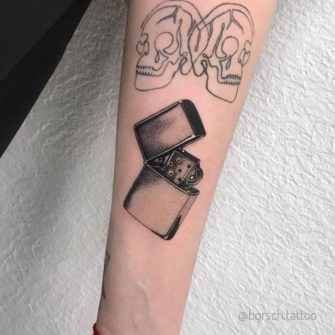 Lighter Tattoo, 12 Tattoos, Tattoo Shading, Light Tattoo, Magic Tattoo, Fire Tattoo, Make Tattoo, Cool Small Tattoos, Black Tattoo