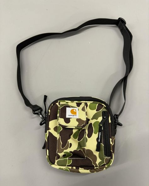 New Carhartt WIP essentials bag in Green Camo Available to buy instore and online #carhartt Carhartt Wip Essentials Bag, Carhartt Bag, August 10, Essential Bag, Carhartt Wip, Green Camo, Camo, Green, On Instagram