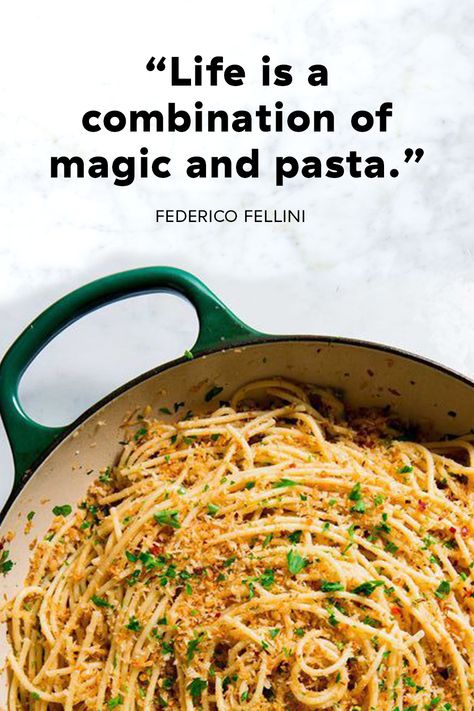 "Life is a combination of magic and pasta." #quotes #food #qotd #funny #short #pasta #magic #famous Best Food Quotes, Pasta Quotes Italian, Life Is A Combination Of Magic And Pasta, I Love Pasta Quotes, Pasta Quotes Funny, Italian Food Quotes, Pasta Quotes, Quotes Cooking, Funny Food Quotes