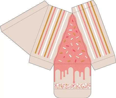 Cake slice box cutout template favor box Vector Image Box Cutout Template, Cake Slice Box Template, Paper Squishy Template, Squishy Template, Cake Slice Boxes, Cake Squishy, Paper Squishy, Cake Templates, Paper Dolls Diy