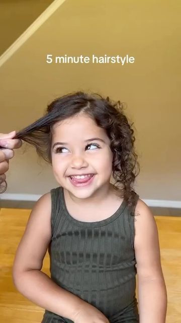 Toddler Curly Hair, A Cute Hairstyle, Curly Hair Baby, Quick Curly Hairstyles, 5 Minute Hairstyles, Lil Girl Hairstyles, Kids Curly Hairstyles, Mixed Curly Hair, Toddler Hairstyles