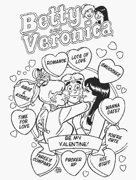 Football Collage, Comic Book Paper, Archie Comics Characters, Stuff To Color, Inspiration To Draw, Blonde Men, Valentine Coloring Pages, Betty And Veronica, Book Photos