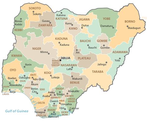 Nigeria States Map Map Of Nigeria With States, Nigerian Map, All African Countries, Map Of Nigeria, Map Sketch, Kids Reading Books, Satellite Maps, Physical Map, Cross River